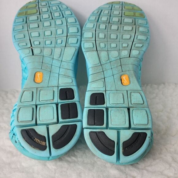 Nike Free Inneva Woven Tech SP Aqua/Kumquat Mens  Size 10.5 Sneaker 705797-448 - Picture 10 of 10